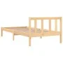 Solid pine wood bed frame 90x190 cm by vidaXL, Beds and slatted bases - Ref: Foro24-810047, Price: 71,22 €, Discount: %