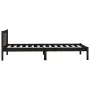 Estructura de cama madera maciza de pino negro 75x190 cm de vidaXL, Camas y somieres - Ref: Foro24-810046, Precio: 91,71 €, D...