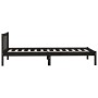 Solid black pine wood bed frame 75x190 cm by vidaXL, Beds and slatted bases - Ref: Foro24-810046, Price: 92,96 €, Discount: %