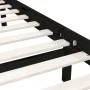 Estructura de cama madera maciza de pino negro 75x190 cm de vidaXL, Camas y somieres - Ref: Foro24-810046, Precio: 91,71 €, D...