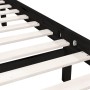 Solid black pine wood bed frame 75x190 cm by vidaXL, Beds and slatted bases - Ref: Foro24-810046, Price: 92,96 €, Discount: %