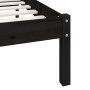 Solid black pine wood bed frame 75x190 cm by vidaXL, Beds and slatted bases - Ref: Foro24-810046, Price: 92,96 €, Discount: %