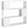 Estantería/divisor de espacios blanco brillo 100x24x94 cm de vidaXL, Librerías y estanterías - Ref: Foro24-809185, Precio: 76...