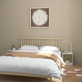 Nightstand 2 pcs white pine wood 35.5x33.5x41.5 cm by vidaXL, Nightstands - Ref: Foro24-809922, Price: 37,96 €, Discount: %