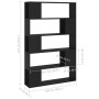 Sperrholz Bücherregal Separator schwarz 100x24x155 cm von vidaXL, Bücherregale und Regale - Ref: Foro24-809198, Preis: 79,27 ...