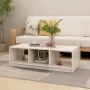 Solid white pine wood coffee table 110x50x34 cm by vidaXL, Coffee table - Ref: Foro24-809913, Price: 57,21 €, Discount: %
