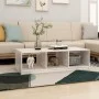 Mesa de centro de madera maciza de pino blanco 110x50x34 cm de vidaXL, Mesas de centro - Ref: Foro24-809913, Precio: 57,21 €,...