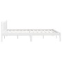 Massiver Bettrahmen aus weißem Kiefernholz, 120 x 190 cm von vidaXL, Betten und Lattenroste - Ref: Foro24-810053, Preis: 93,4...