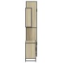 Set de muebles de baño 3 pzas madera contrachapada roble Sonoma