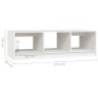 Couchtisch aus massivem Kiefernholz weiß 110x50x34 cm von vidaXL, Couchtisch - Ref: Foro24-809913, Preis: 57,73 €, Rabatt: %