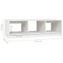 Solid white pine wood coffee table 110x50x34 cm by vidaXL, Coffee table - Ref: Foro24-809913, Price: 57,21 €, Discount: %