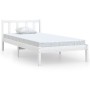 Massiver Bettrahmen aus weißem Kiefernholz, 90 x 190 cm von vidaXL, Betten und Lattenroste - Ref: Foro24-810048, Preis: 78,34...