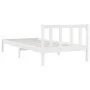 Solid white pine wood bed frame 90x190 cm by vidaXL, Beds and slatted bases - Ref: Foro24-810048, Price: 77,28 €, Discount: %