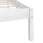 Massiver Bettrahmen aus weißem Kiefernholz, 90 x 190 cm von vidaXL, Betten und Lattenroste - Ref: Foro24-810048, Preis: 78,34...