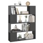Glänzend graues Regal/Raumteiler 100x24x124 cm von vidaXL, Bücherregale und Regale - Ref: Foro24-809196, Preis: 62,38 €, Raba...