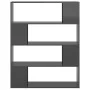 Glossy gray shelving/space divider 100x24x124 cm by vidaXL, Bookcases and shelves - Ref: Foro24-809196, Price: 61,61 €, Disco...