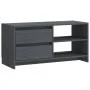 Solid pine wood TV stand in gray, measuring 80x31x39 cm. by vidaXL, TV Furniture - Ref: Foro24-809896, Price: 57,87 €, Discou...