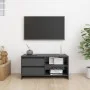 Solid pine wood TV stand in gray, measuring 80x31x39 cm. by vidaXL, TV Furniture - Ref: Foro24-809896, Price: 57,87 €, Discou...