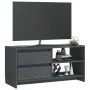 Solid pine wood TV stand in gray, measuring 80x31x39 cm. by vidaXL, TV Furniture - Ref: Foro24-809896, Price: 57,87 €, Discou...