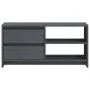 Solid pine wood TV stand in gray, measuring 80x31x39 cm. by vidaXL, TV Furniture - Ref: Foro24-809896, Price: 57,87 €, Discou...