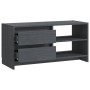 Massives Kiefernholz TV-Möbel grau 80x31x39 cm von vidaXL, TV-Möbel - Ref: Foro24-809896, Preis: 58,62 €, Rabatt: %
