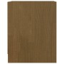 Mesita noche 2 uds madera pino marrón miel 35,5x33,5x41,5cm