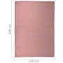 Roter flachgewebter Outdoor-Teppich 140x200 cm von vidaXL, Teppiche - Ref: Foro24-340824, Preis: 45,56 €, Rabatt: %
