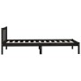Solid black pine wood bed frame 100x200 cm by vidaXL, Beds and slatted bases - Ref: Foro24-810076, Price: 101,36 €, Discount: %