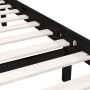 Solid black pine wood bed frame 100x200 cm by vidaXL, Beds and slatted bases - Ref: Foro24-810076, Price: 101,36 €, Discount: %
