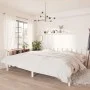 Weißer Massivholzbettrahmen Super King 180x200 cm von vidaXL, Betten und Lattenroste - Ref: Foro24-810098, Preis: 125,40 €, R...