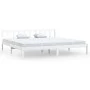 Weißer Massivholzbettrahmen Super King 180x200 cm von vidaXL, Betten und Lattenroste - Ref: Foro24-810098, Preis: 125,40 €, R...