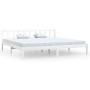Weißer Massivholzbettrahmen Super King 180x200 cm von vidaXL, Betten und Lattenroste - Ref: Foro24-810098, Preis: 126,84 €, R...
