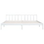 Weißer Massivholzbettrahmen Super King 180x200 cm von vidaXL, Betten und Lattenroste - Ref: Foro24-810098, Preis: 126,84 €, R...
