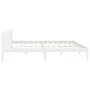 Weißer Massivholzbettrahmen Super King 180x200 cm von vidaXL, Betten und Lattenroste - Ref: Foro24-810098, Preis: 125,40 €, R...