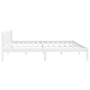 Weißer Massivholzbettrahmen Super King 180x200 cm von vidaXL, Betten und Lattenroste - Ref: Foro24-810098, Preis: 126,84 €, R...