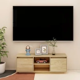 Solid pine wood TV cabinet 110x30x40 cm by vidaXL, TV Furniture - Ref: Foro24-809900, Price: 71,80 €, Discount: %