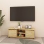 TV-Schrank aus massivem Kiefernholz, 110 x 30 x 40 cm von vidaXL, TV-Möbel - Ref: Foro24-809900, Preis: 72,53 €, Rabatt: %