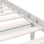 Estructura de cama de madera de pino maciza blanca 140x190 cm de vidaXL, Camas y somieres - Ref: Foro24-810063, Precio: 100,3...