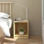 Solid mango wood bedside table 35.5x33.5x41.5 cm by vidaXL, Nightstands - Ref: Foro24-809919, Price: 29,05 €, Discount: %