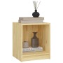 Solid mango wood bedside table 35.5x33.5x41.5 cm by vidaXL, Nightstands - Ref: Foro24-809919, Price: 29,44 €, Discount: %