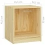 Solid mango wood bedside table 35.5x33.5x41.5 cm by vidaXL, Nightstands - Ref: Foro24-809919, Price: 29,05 €, Discount: %
