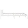 Solid white pine wood bed frame 140x200 cm by vidaXL, Beds and slatted bases - Ref: Foro24-810083, Price: 93,94 €, Discount: %