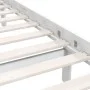 Solid white pine wood bed frame 140x200 cm by vidaXL, Beds and slatted bases - Ref: Foro24-810083, Price: 93,94 €, Discount: %