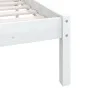 Solid white pine wood bed frame 140x200 cm by vidaXL, Beds and slatted bases - Ref: Foro24-810083, Price: 93,94 €, Discount: %