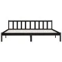 Estructura de cama de madera maciza de pino negro 200x200 cm de vidaXL, Camas y somieres - Ref: Foro24-810106, Precio: 147,75...