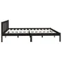 Estructura de cama de madera maciza de pino negro 200x200 cm de vidaXL, Camas y somieres - Ref: Foro24-810106, Precio: 147,75...
