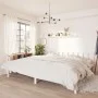 Solid white pine wood bed frame 200x200 cm by vidaXL, Beds and slatted bases - Ref: Foro24-810103, Price: 90,07 €, Discount: %