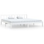 Solid white pine wood bed frame 200x200 cm by vidaXL, Beds and slatted bases - Ref: Foro24-810103, Price: 91,20 €, Discount: %