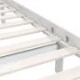 Solid white pine wood bed frame 200x200 cm by vidaXL, Beds and slatted bases - Ref: Foro24-810103, Price: 90,07 €, Discount: %