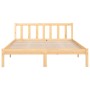 Solid pine wood bed frame 120x200 cm by vidaXL, Beds and slatted bases - Ref: Foro24-810077, Price: 85,51 €, Discount: %